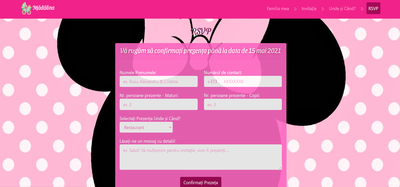 invitatii online botez fata