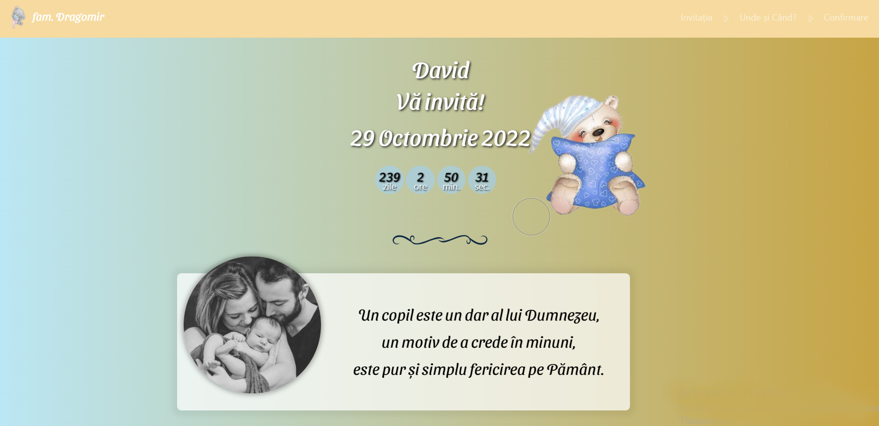 invitatii online botez baiat