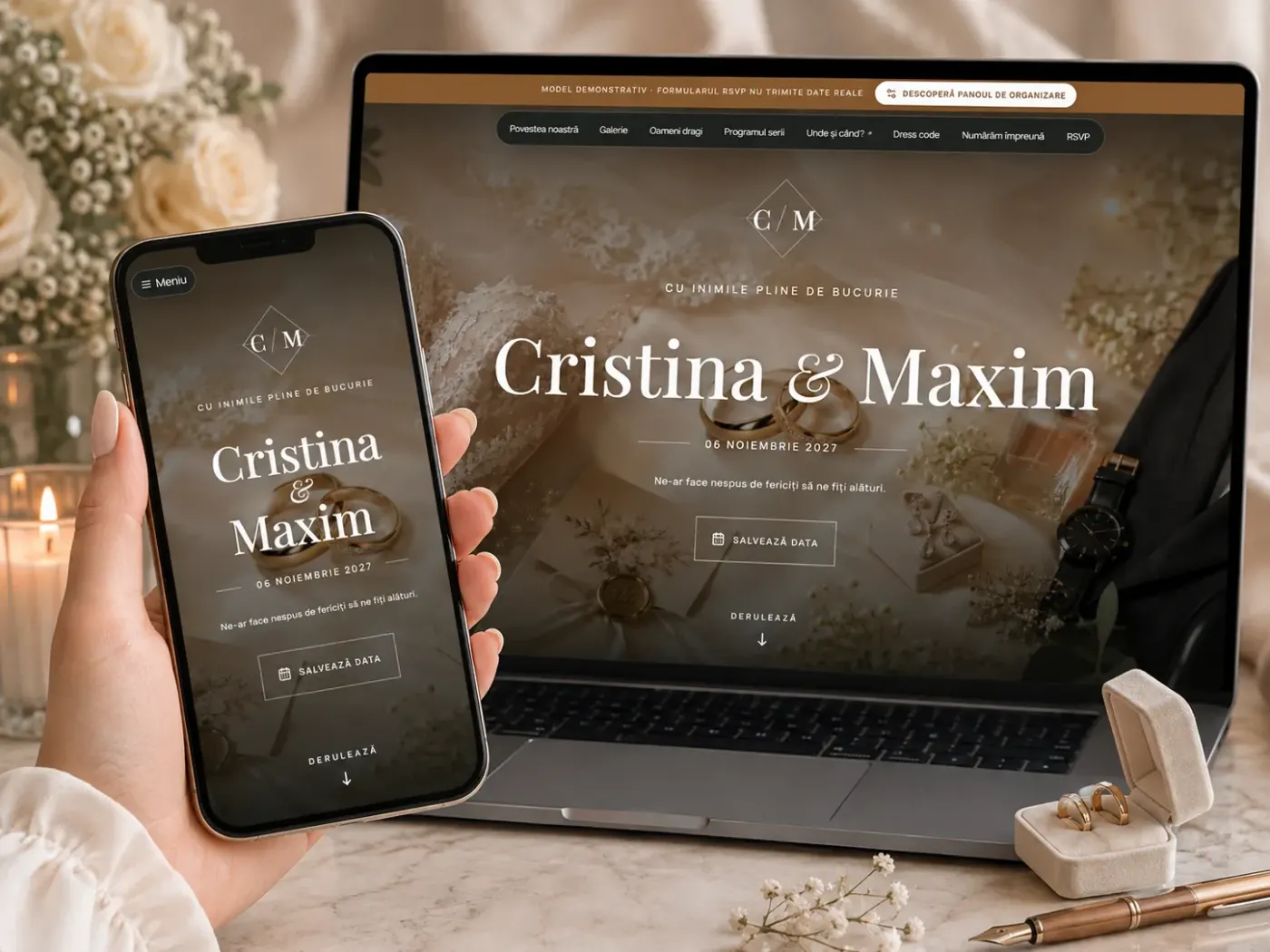 Invitație Web - Eleganță