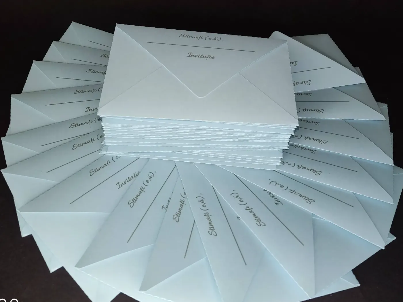 Plic pentru invitație personalizat