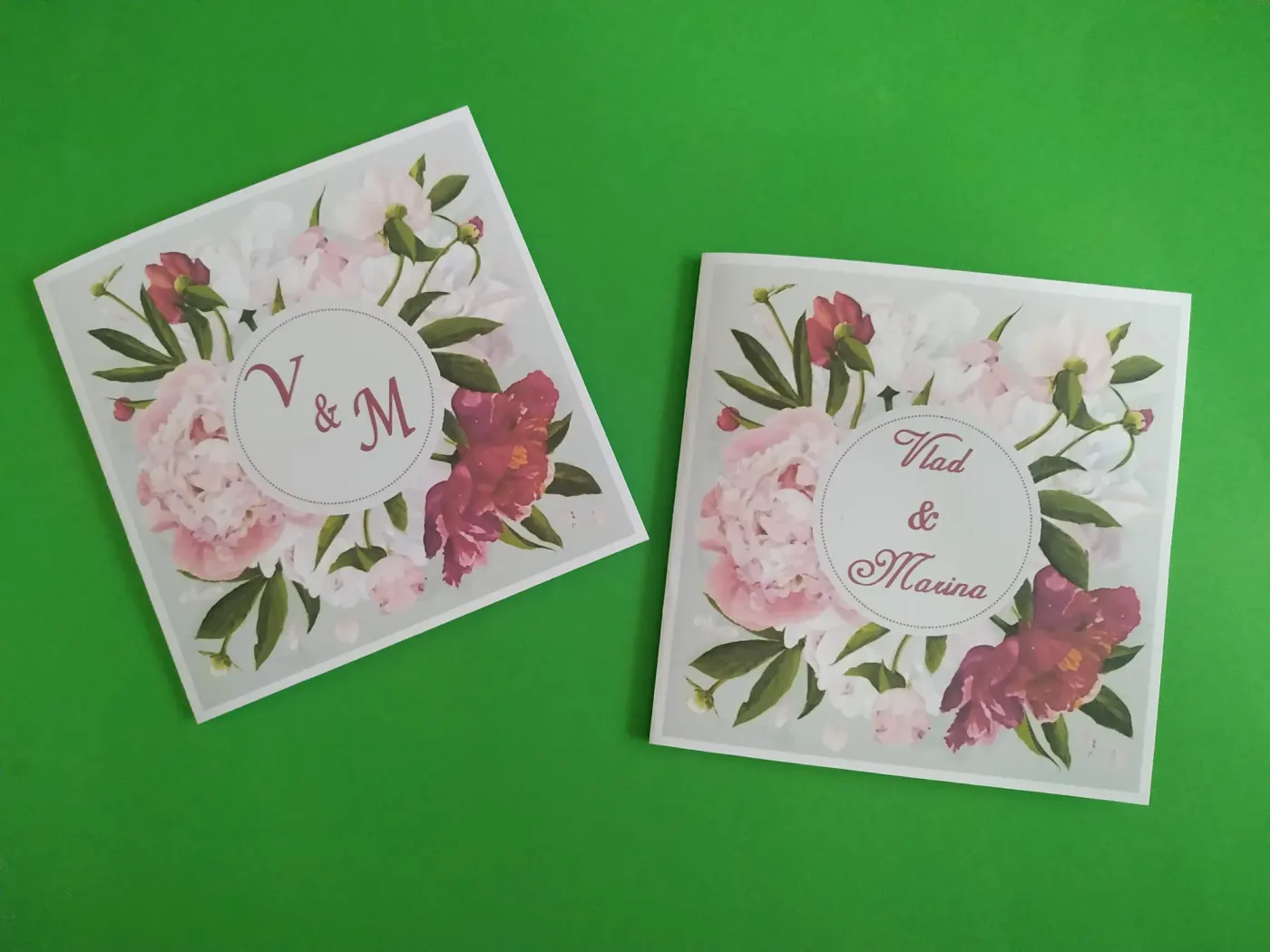 Invitație nuntă de tip floral