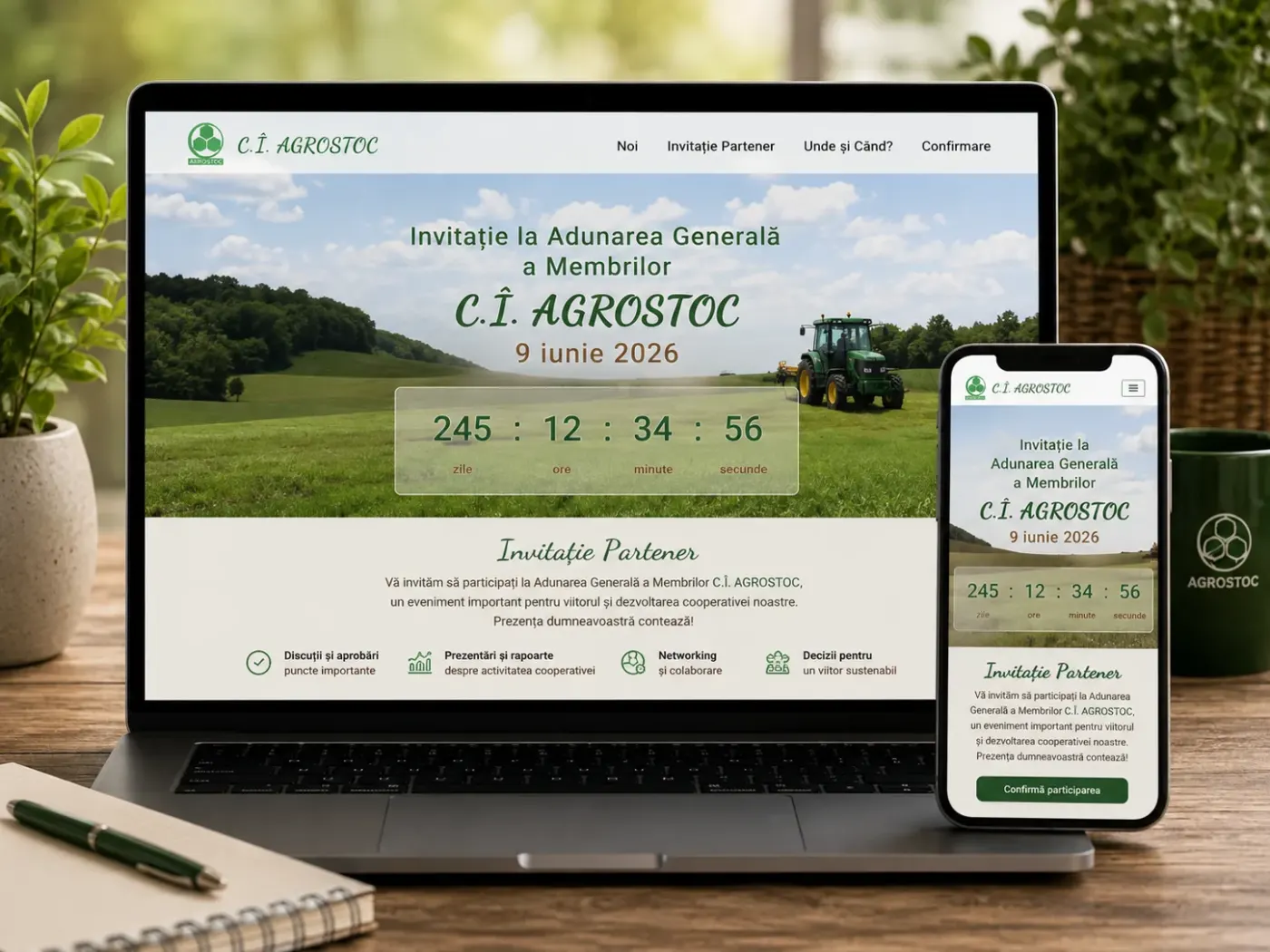 Invitație Web Corporate – Business